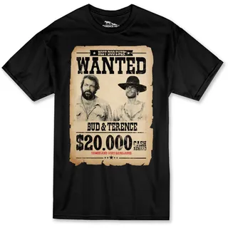 Terence Hill Bud Spencer - Wanted $20.000 - Terence & Bud (schwarz) - 3XL
