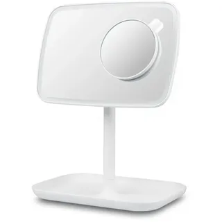 medisana LED-Lichtspiegel Schminkspiegel LED Kosmetikspiegel CM 848 10-fach dimmbar inkl. Batt, mit dimmbarer Beleuchtung weiß