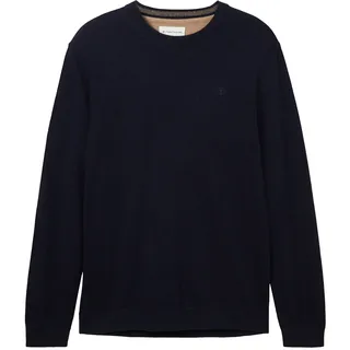 Tom Tailor 1038426 Basic Knit Pullover Knitted Navy Melange L