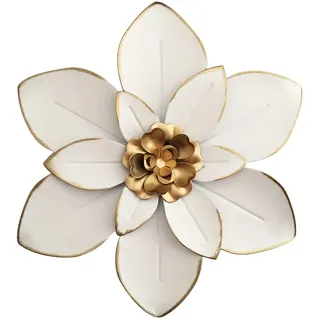Picfarce Metall-Wanddeko Blume, rustikale moderne Blumenskulptur, Wand"hängedeko aus Eisen, Akzent"kunst für drinnen und draußen, Küche, Schlafzimmer, Wohnzimmer, Büro, Garten, Terrasse, 25 cm