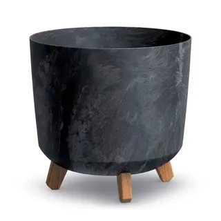 BigDean Pflanzkübel 28,5 x 30 x 28,5 cm Anthrazit