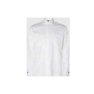 Regular Fit Smoking-Hemd mit Kentkragen, Weiss, 40