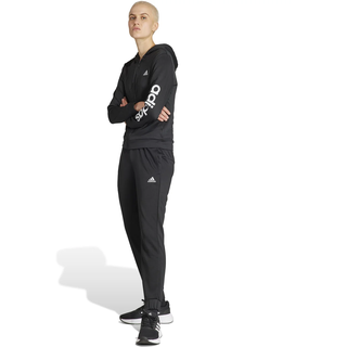 adidas LINEAR TS W Damen Trainingsanzug schwarz/weiß - XS