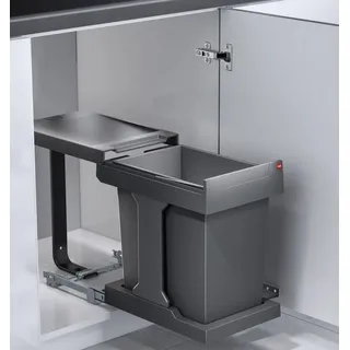 HAILO Einbaumülleimer 40 l Grau