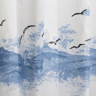Kleine Wolke Duschvorhang Seaside 120 x 200 cm Polyester Blau