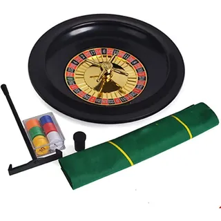 GALPBBCADE Hölzernes Roulette-Rad tragbar 12 Zoll Roulette Tischspiel Roulette Spiel Aus Holz Roulette Spiel Casino Set Unterhaltungs Freizeit Tischspiele Für Familienspaß,001