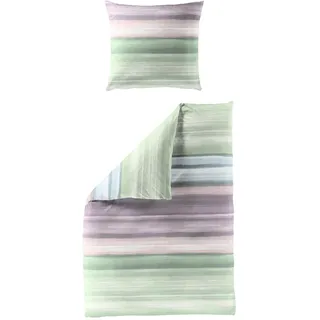 Traumschlaf Tuusula Gestreift Grün 155 x 220 cm + 80 x 80 cm