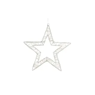 LED Stern   , weiß , Holzwerkstoff , Maße (cm): B: 38 H: 38 T: 6.0
