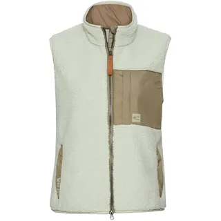 camel active Damen Teddy Weste mit Stehkragen Eukalyptus, womenswear-44 - 44