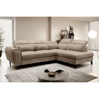 MF Design Nobel Recamiere Rechts in Beige -  (L) 265 x (B) 265 x (H) 100 cm | Gr.: onesize
