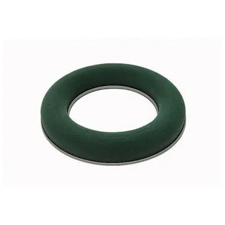 mosy Bastelmoos Blumen-Steckschaum-Ring, 17 cm, Steckmasse-Kranz, Steckschwamm, Adventskranz, klein, rund, Blumen-Gesteck
