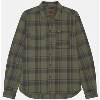 PINE FLANELLHEMD - 1-Pack - Dunkelgrün - L