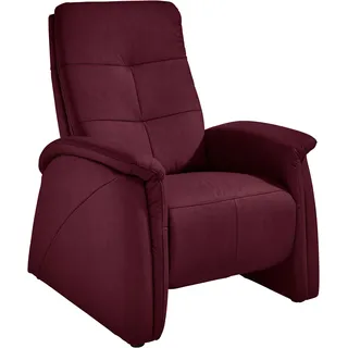 Sessel EXXPO - SOFA FASHION "Tivoli" Gr. Lu x us-Microfaser 2, mit Rela x funktion und 2 Armlehnen, B/H/T: 87 cm x 109 cm x 152 cm, rot (bordeau) Lesesessel Relaxsessel und Sessel mit Relaxfunktion 2 Armlehnen