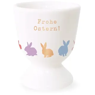 Grafik-Werkstatt 61872 Eierbecher mit 100% Echtgold | Porzellan Becher | Frohe Ostern