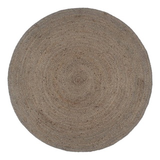 Teppich Handgefertigt Jute Rund 240 cm Grau, furnicato, Runde grau