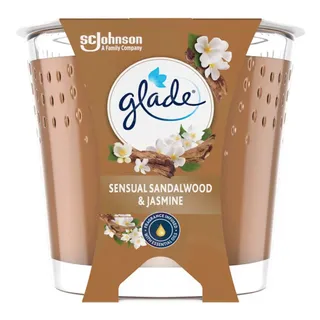 Glade Sensual Sandalwood & Jasmine Duftkerze 112 g gold