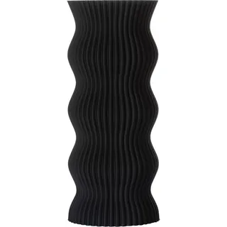 3D Vase Dekovase Anneli L 30cm Nachhaltige Deko Vase Pampasgras Trockenblumen, Bodenvase schwarz