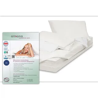 allsana Allergiker Encasing Set 3- teilig | Kissenbezug 40x80cm + Deckenbezug 135x200cm + Matratzenbezug 90x200x16cm | Allergie Bettwäsche | Milbenschutz | allergendichte Zwischenbezüge | TÜV geprüft