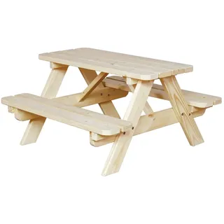 Picknicktisch Kinder Gartentisch Jimmy Kiefer Holz 90x85cm
