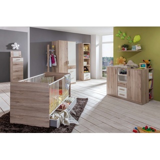 99rooms Babymöbel-Set Karoline II, (Babyzimmer-Set, Set (9-St), aus Holzwerkstoff, Soft-Close Funktion, mit Bettkasten, Modern Design, mit Rausfallschutz, made in Europa