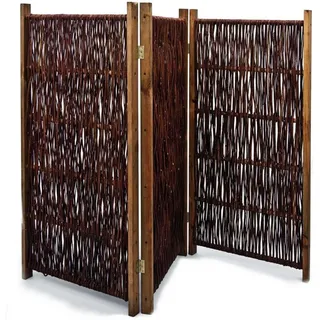 Noor Windschutz 120 x 180 cm beige Weide 3 St.