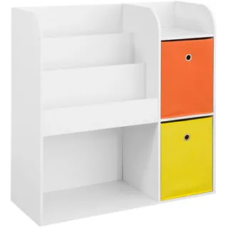 SoBuy Kinderregal KMB37 89 x 88 x 35 cm Holzwerkstoff weiß