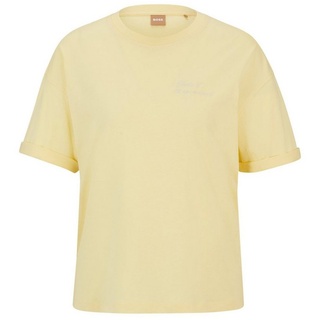 BOSS ORANGE T-Shirt C_Evi (1-tlg) gelb S