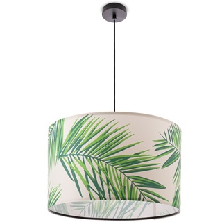 Pendelleuchte PACO HOME "Ostende 537" Lampen Gr. 1 flammig, Ø 38 cm Höhe: 21 cm, schwarz Pendelleuchten und Hängeleuchten Esstisch Hängelampe Kinderzimmer Deko Wohnzimmer Palme Jungle