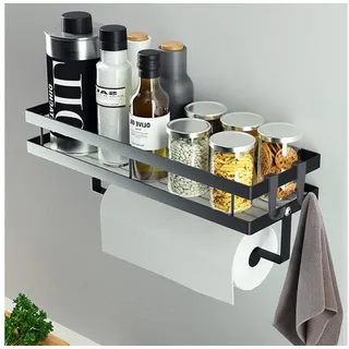 CZKDTT Gewürzregal Gewürzregal Hängend Ohne Bohren, Küchenregal Wand mit