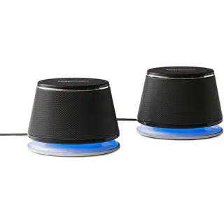 Amazon Basics PC-Lautsprecher mit dynamischem Sound, USB-Betrieb,