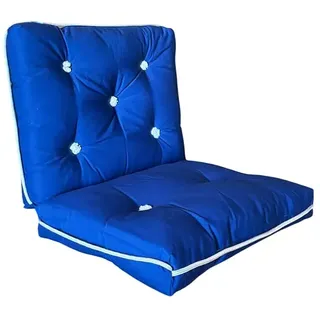 Yachticon Kapok-Kissen  (L x B x H: 760 x 450 x 80 mm, Doppelt, Royalblau)