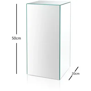freeroom24 Dekosäule Till Silber 50 cm