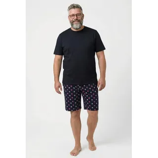 Men Plus by Happy Size Schlafanzug Men+ kurz pink / schwarz 4XL