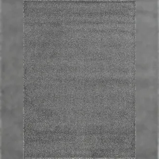 Carpetsale24 Läufer Teppich 80x150 cm Grau, Kurzflor, Einfarbig, Modern, Rechteckig, Pflegeleicht, Flurteppich für Küche, Diele, Wohnbereich