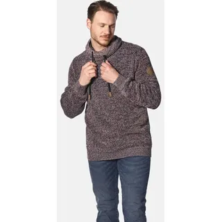 Jan Vanderstorm Schalkragenpullover LARNO mit Kordelzug rot 5XL (72/74)