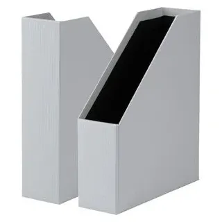 Rössler-Papier Stehsammler 1318452170, S.O.H.O., A4, Pappe, stone, 3 Stück