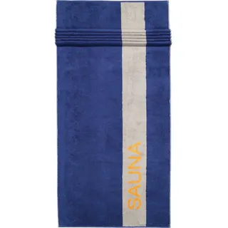 Cawö Saunatuch SAUNA 6238, 100% Baumwolle (1-St) blau