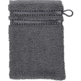 VOSSEN Cult de Luxe Waschhandschuh 16 x 22 cm graphit