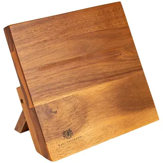 KARL HAUSMANN Messerblock Magnetisch ohne Messer - Magnetischer Messer block aus Akazienholz - magnet messerblock - Unbestückte Messerblöcke - Magnetic Knife Block - Messerhalter Magnetisch Holz