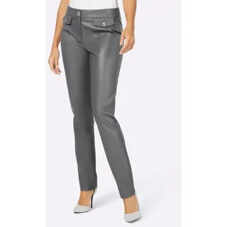 creation L Jerseyhose Lederimitat-Hose komfortabel grau 50