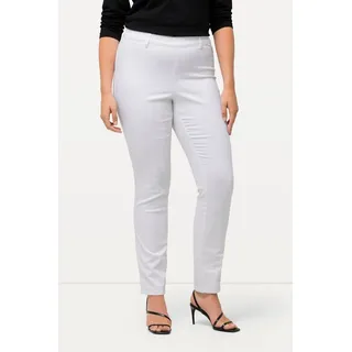 Ulla Popken Funktionshose bis 64 Hose Jeggings Stretchhose Denim Stretch weiß 26