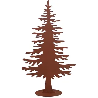 UNUS Tannenbaum Rost-Deko aus Metall, Weihnachtsbaum Aufsteller Groß | für Innen und Außen