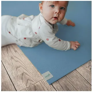SanoSoft Krabbelmatte - OEKO-TEX® Hellblau | Gr.: 80 x 120 cm