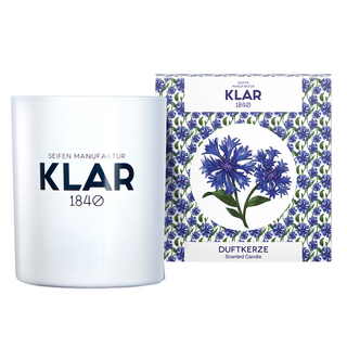 Klar's Duftkerze Blaue Blume 160 g