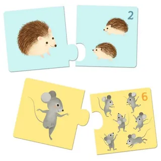 Djeco Lernspiel: Puzzle duo: Tierbabys