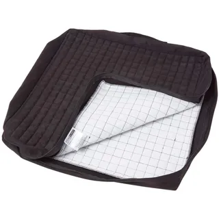 Homescapes Sitzkissen Bezug 50 x 50 cm Schwarz