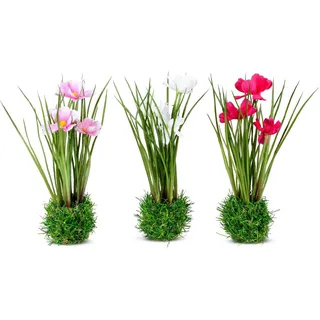 Künstliche Zimmerpflanze Kunstblumen, formano, Höhe 24 cm, Höhe: 24cm, Farbe: Mehrfarbig, Motiv: Blumen