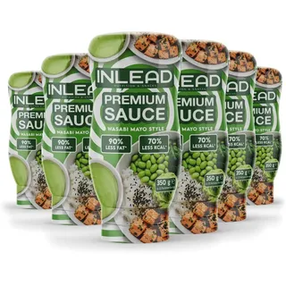 INLEAD Premium Sauce, 6 x 350 ml Flasche, Wasabi Mayo Style