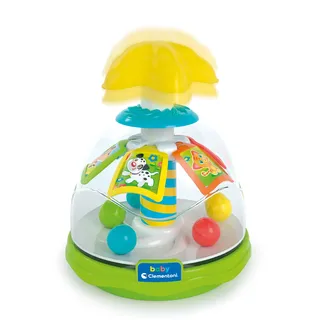 Baby Clementoni Happy Friends Spinning - Top-Kreisel für Kinder mit Tieren | Sensorik- & Motorikspielzeug - Spielzeug für Kinder ab 9-36 Monate 17895