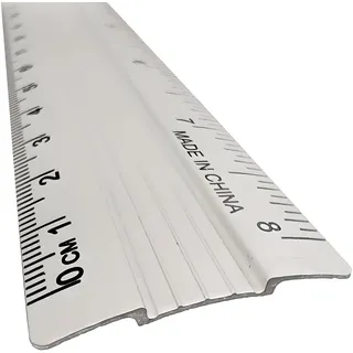 Interdruk Stehsammler Interdruk Aluminium-Metall-Lineal 20 cm